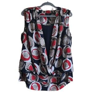 Alfani Women's Blouse Size 16W Classic Flattering Pullover Sleeveless Tank EUC